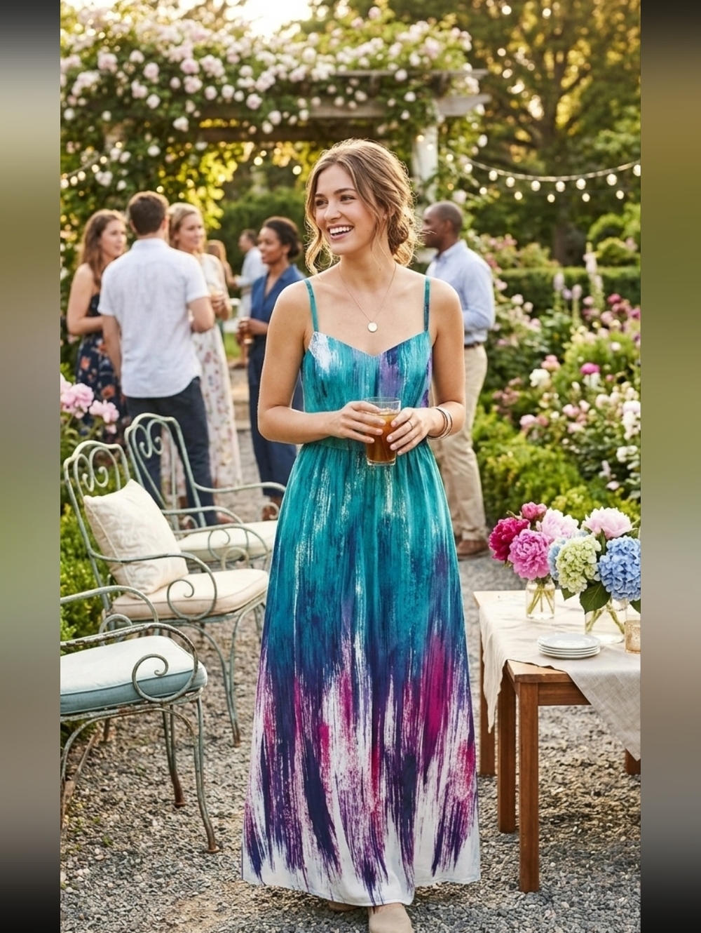 Modcloth maxi spring dress S